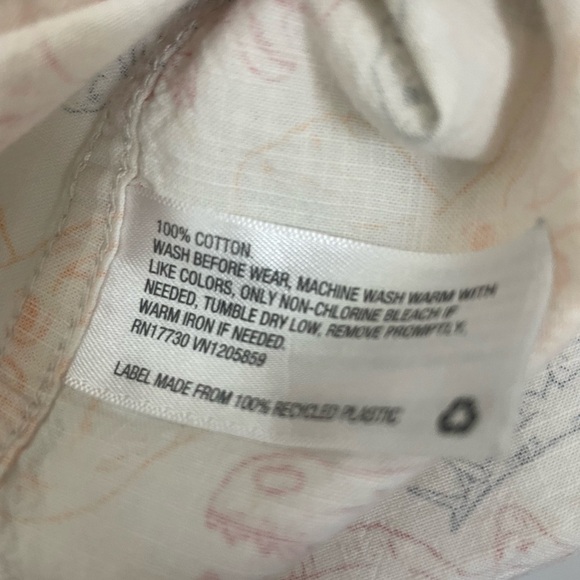 Cat & Jack Dinosaur Button Down Shirt Boys Short Sleeve Collared Top 100% Cotton - Picture 2 of 7